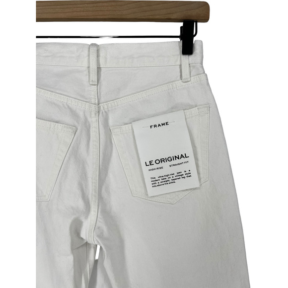 FRAME Le Original In Rumpled Blanc Grind - Picture 8 of 9